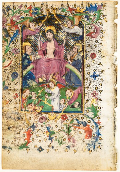 Blad fra en timebog: Den sidste dom af Unknown artist