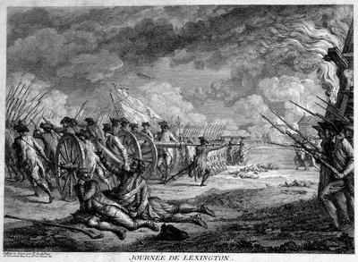 Lexington Day (Massachusetts, U.S.A.), 19. april af Unknown artist