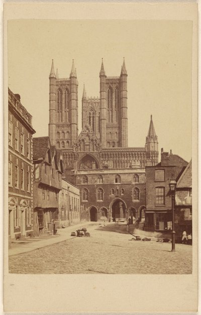 Lincoln-katedralen. af Unknown artist