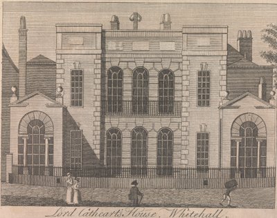 Lord Cathcarts hus, Whitehall; side 58 (bind 1) af Unknown artist