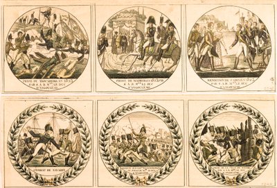 Louis Antoine (Louis-Antoine) af Bourbon, hertug af Angouleme (Louis de France eller Louis XIX (1775-1884) under den spanske ekspedition i 1823: indtog Trocadero, indtog Madrid, overgivelse af Cadiz, slaget ved Navarin, bagved Spansk foran Barce af Unknown artist