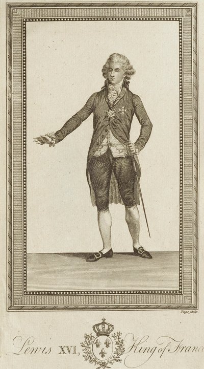 Ludvig XVI, konge af Frankrig af Unknown artist