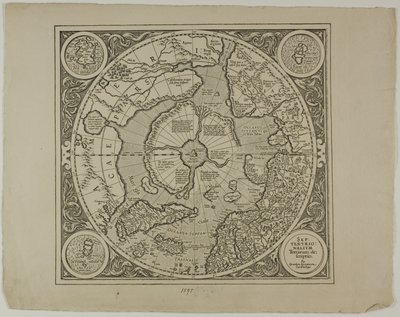 Kort over Mercator-projektionen af Unknown artist