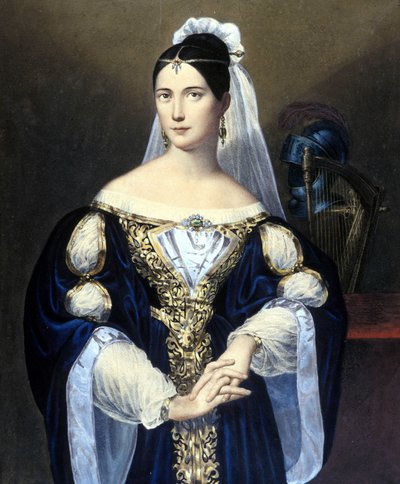 Maria de la Felicidad Malibran (1808 - 1836). af Unknown artist