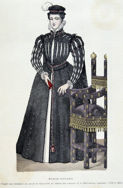 Marie Stuart - gravering af Unknown artist