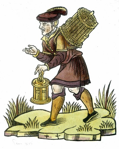 Købmand af glemt - tegning af Unknown artist