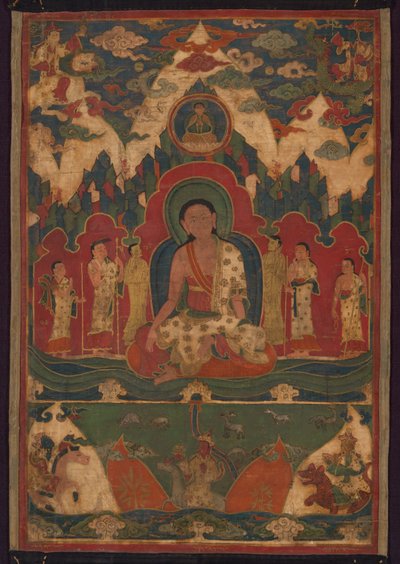 Milarepa på Kailash-bjerget af Unknown artist