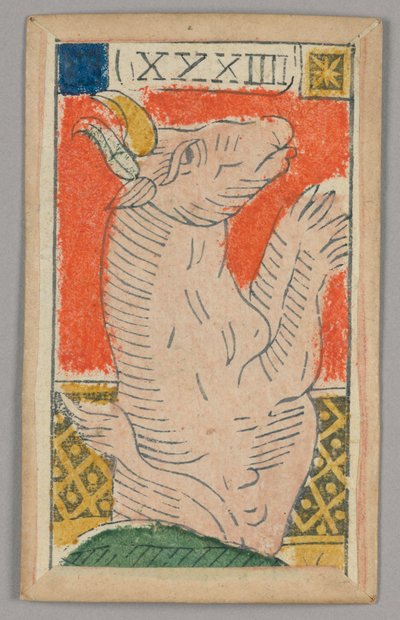 Minchiate (Tarot) spillekort af Unknown artist