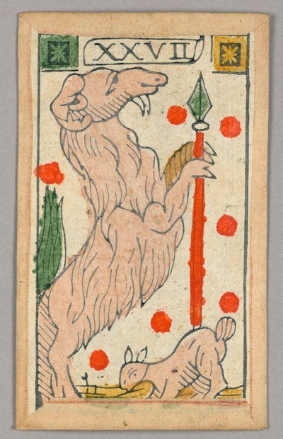 Minchiate (Tarot) spillekort af Unknown artist