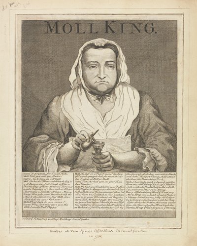 Moll King (bredsidegraveret portræt af den berygtede elskerinde fra King