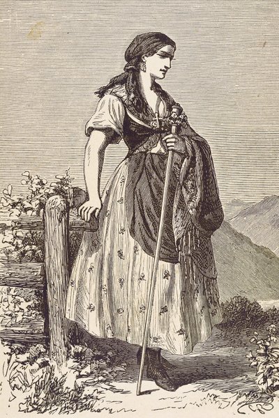 Moravia kvinde af Unknown artist