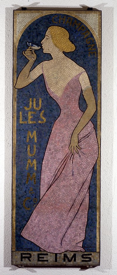 Mosaik til Champagne Mumm, slutningen af det 19. århundrede af Unknown artist