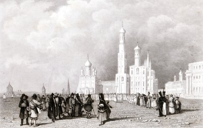 Moskva. Ivan Veliks kirke af Unknown artist