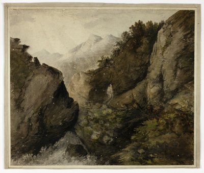 Bjerglandskab af Unknown artist