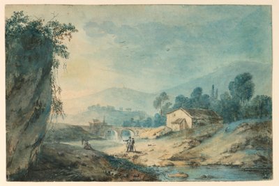 bjergrigt landskab af Unknown artist