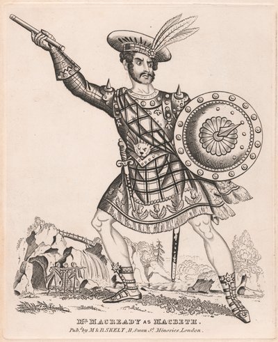 Mr. Macready som Macbeth af Unknown artist