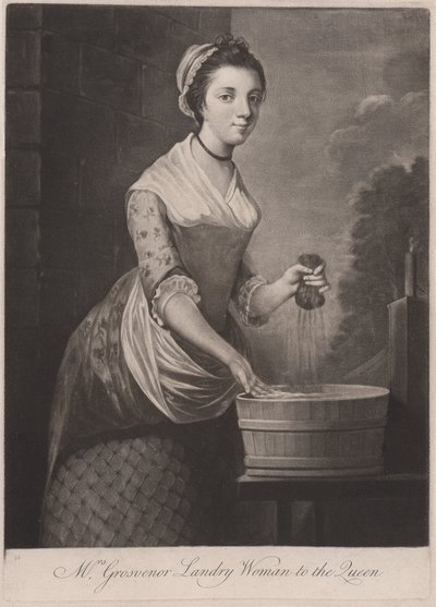 Fru Grosvenor vaskeri kvinde til dronningen af Unknown artist
