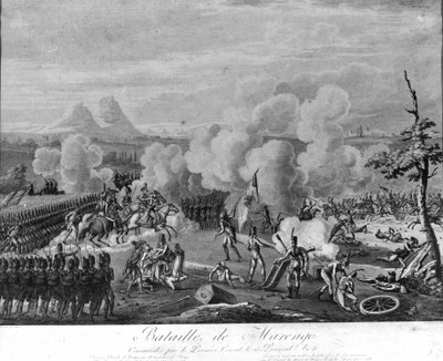 Napoleonskrigen: Slaget ved Marengo, 14. juni af Unknown artist