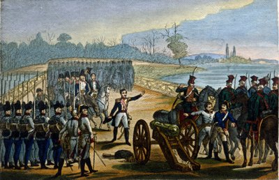 Napoleonskrigen. Wien: Erobringen af Donaus broer den 13/11/1805. af Unknown artist