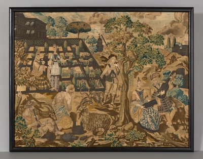 Panel til håndarbejde af Unknown artist