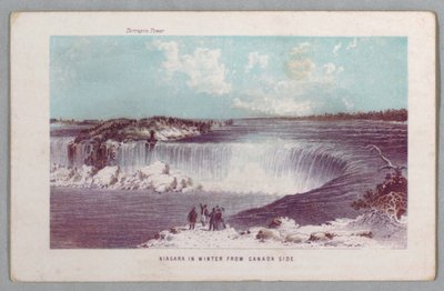 Niagara in Winter fra Canada Side fra The Falls of Niagara: Being a Complete Guide af Unknown artist
