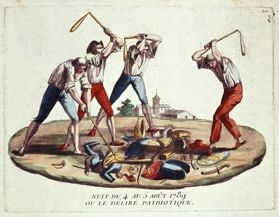 Night of 4-5 August 1789, or patriotic delirium, late 18th centurydani af Unknown artist