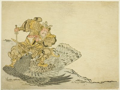 Onamushi no Mikoto dræber den store fugl af Unknown artist