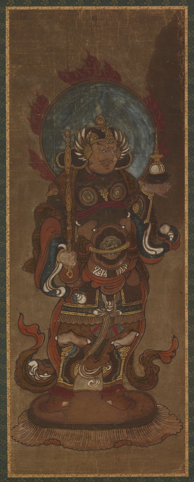 En af de tolv devaer: Bishamon-ten (<em>Vaisravana</em>) af Unknown artist