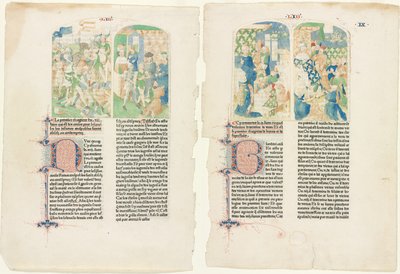 Åbningssider fra Valerius Maximus mindeværdige fakta og ordsprog af Unknown artist