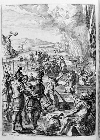 Ovid (Ovidius) - illustration til bog 15 - (P. Ovidius Nasonis Metamorphose libri XV um notis TH. Farnabii.) note af Thomas Farnaby (Farnabia) (1575-1647) af Unknown artist