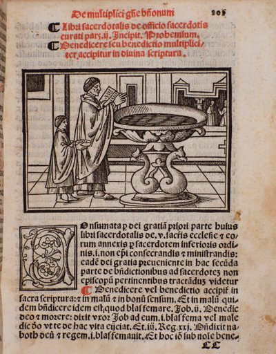 Side af liturgibogen "Liber Sacerdotalis" af Castellini af Unknown artist