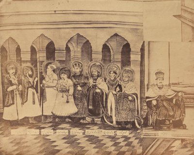 [Maleri, der forestiller nawaberne af Awadh, Indien]. af Unknown artist