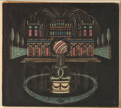 Palads og springvand af Unknown artist