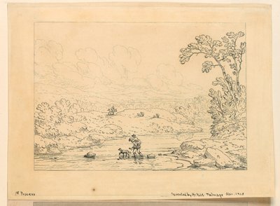 Pastoral Scene, 1. proces af Unknown artist