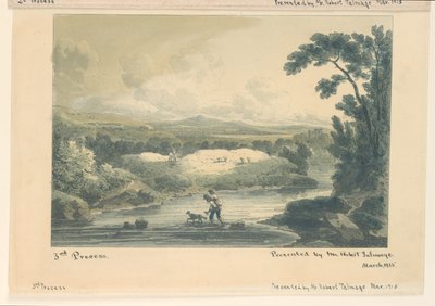 Pastoral Scene, 3. proces af Unknown artist