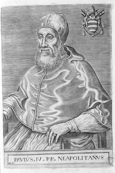Paul IV (1476 - 1559). af Unknown artist