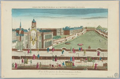 Peep-show, udsigt og perspektiv af Samaritaine i Paris, nr. 62 af Unknown artist