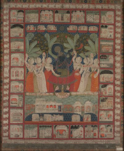 Pichwai af Shri Nathji af Unknown artist