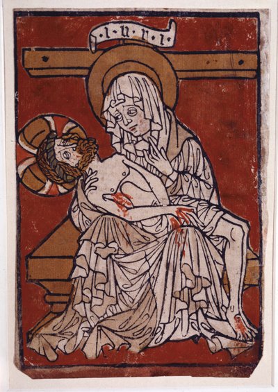 Pieta i klosteret Stift Lambach, ca. 1420-30 (farvestik) af Unknown artist