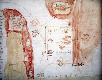 Plan for Antiochia (Antakya), by i Tyrkiet - i "" Pilgrimsrejse til det hellige land"" af Unknown artist