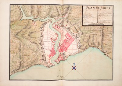 Plan over Brest af Unknown artist