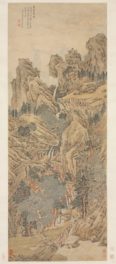 Spil Qin i en afsondret dal af Unknown artist