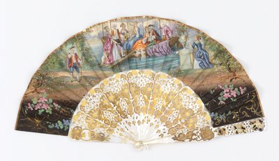 Plisseret ventilator af Unknown artist