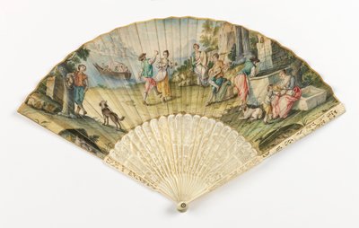Plisseret ventilator af Unknown artist