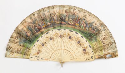 Plisseret ventilator af Unknown artist