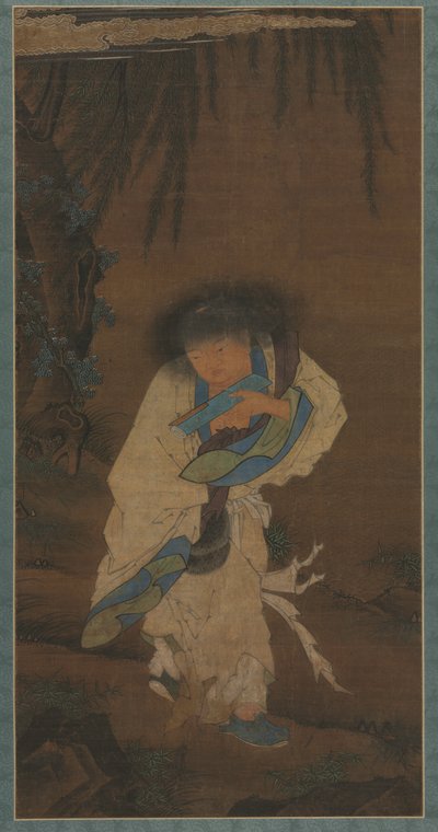 digter og eneboer Han Shan af Unknown artist