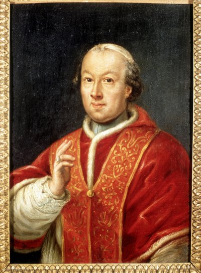 Pave Pius (Pio eller Pius) VI (1717-1799). Anonymt maleri. Rom, Risorgimentos museum. af Unknown artist