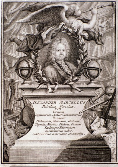 Portræt af Alessandro Marcello (gravering) af Unknown artist
