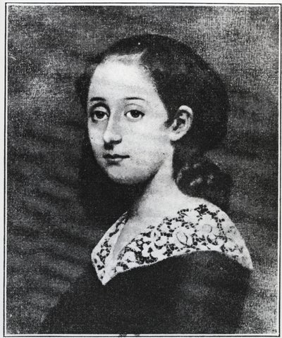 Portræt af Aline Chazal-Tristan af Unknown artist