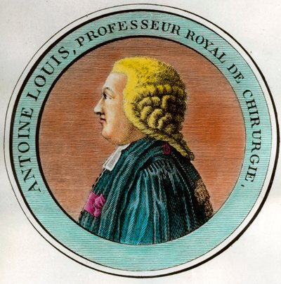 Portræt af Antoine Louis (1723-1792) Kongelig professor i kirurgi, sekretær for Royal Academy of Surgery Gravering af det 18. århundredes privatsamling af Unknown artist
